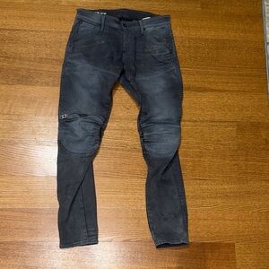 G Star Raw 5620 Skinny 3D Zip Knee Jeans